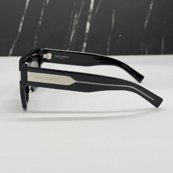 NEW SL628 001 SAINT LAURENT SQUARE BLACK UNISEX SL 628 001 SUNGLASSES - Picture 6 of 9